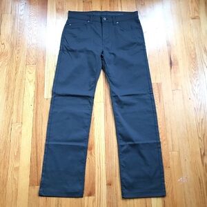 Prana Brion Slim Fit Men's Gray Pants 34x32